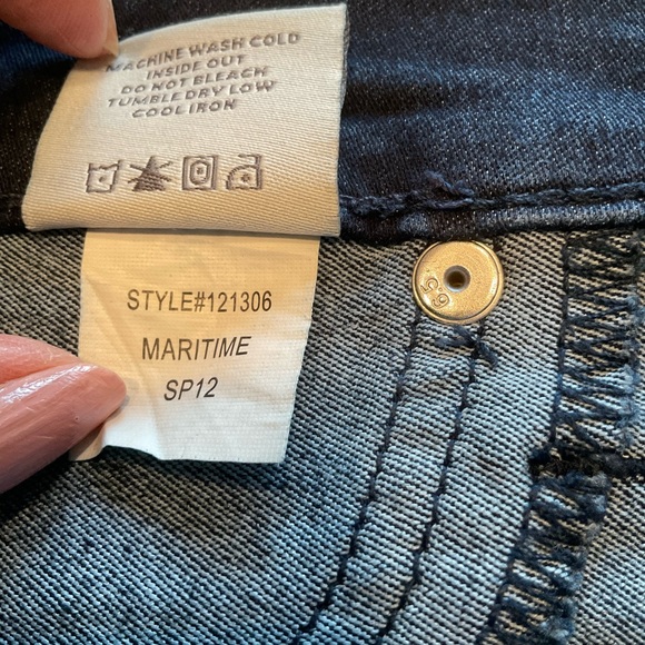 Henry & Belle Jeans, Super Skinny, Dark Blue Denim, 5-Pocket Style, Sz 27 x 32.5 - Picture 7 of 12